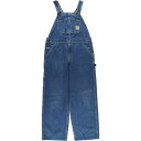 古着 カーハート Carhartt デニムオーバーオール メンズw37相当 /eaa553709 【中古】 【250606】