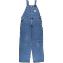 古着 カーハート Carhartt デニムオーバーオール メンズw34相当 /eaa553711 【中古】 【250530】