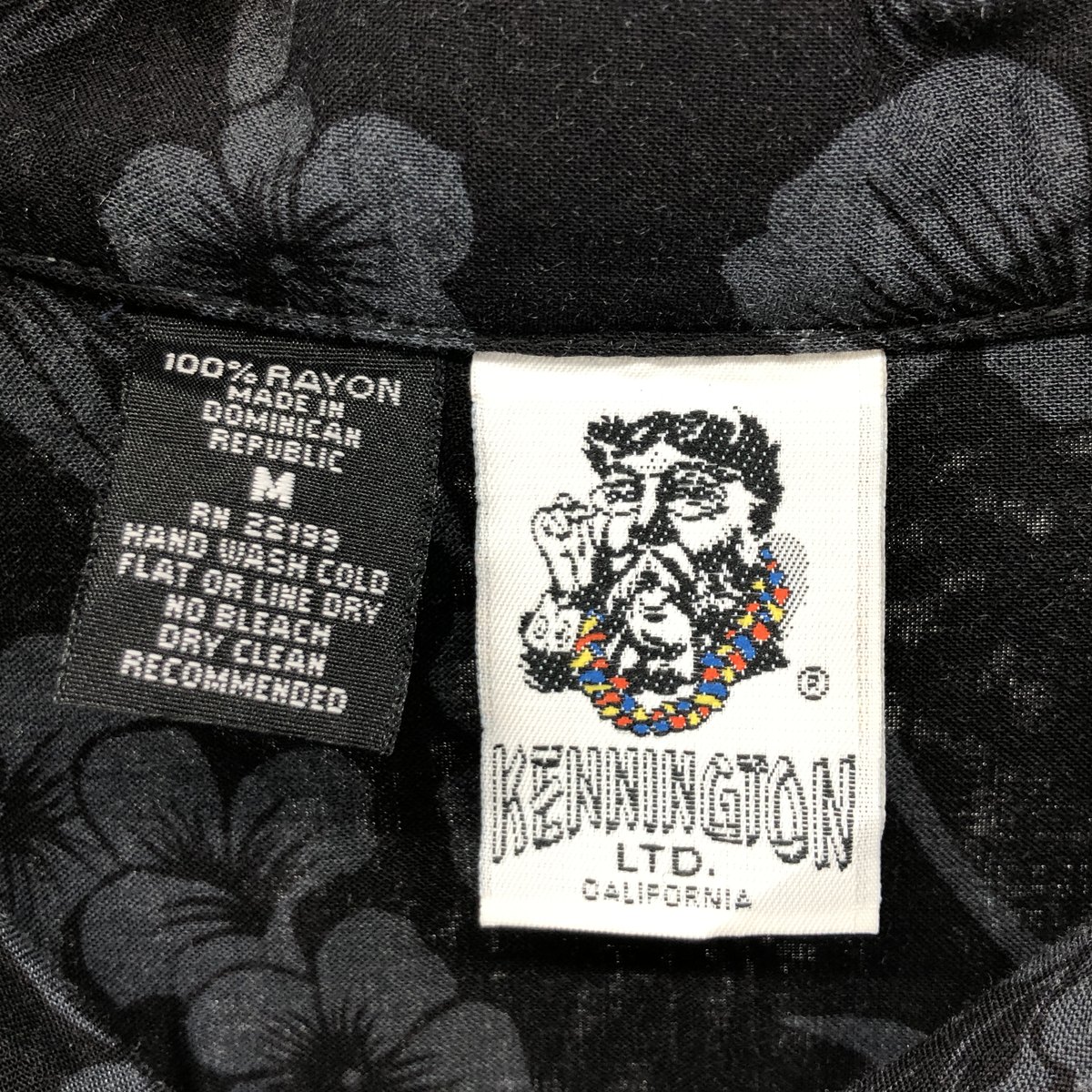 古着 90'S ケニントン KENNINGTON 総柄 花柄 オープンカラー レーヨン ハワイアンアロハシャツ ボックスシャツ メンズM相当 ヴィンテージ /eaa553810 【中古】 【250605】