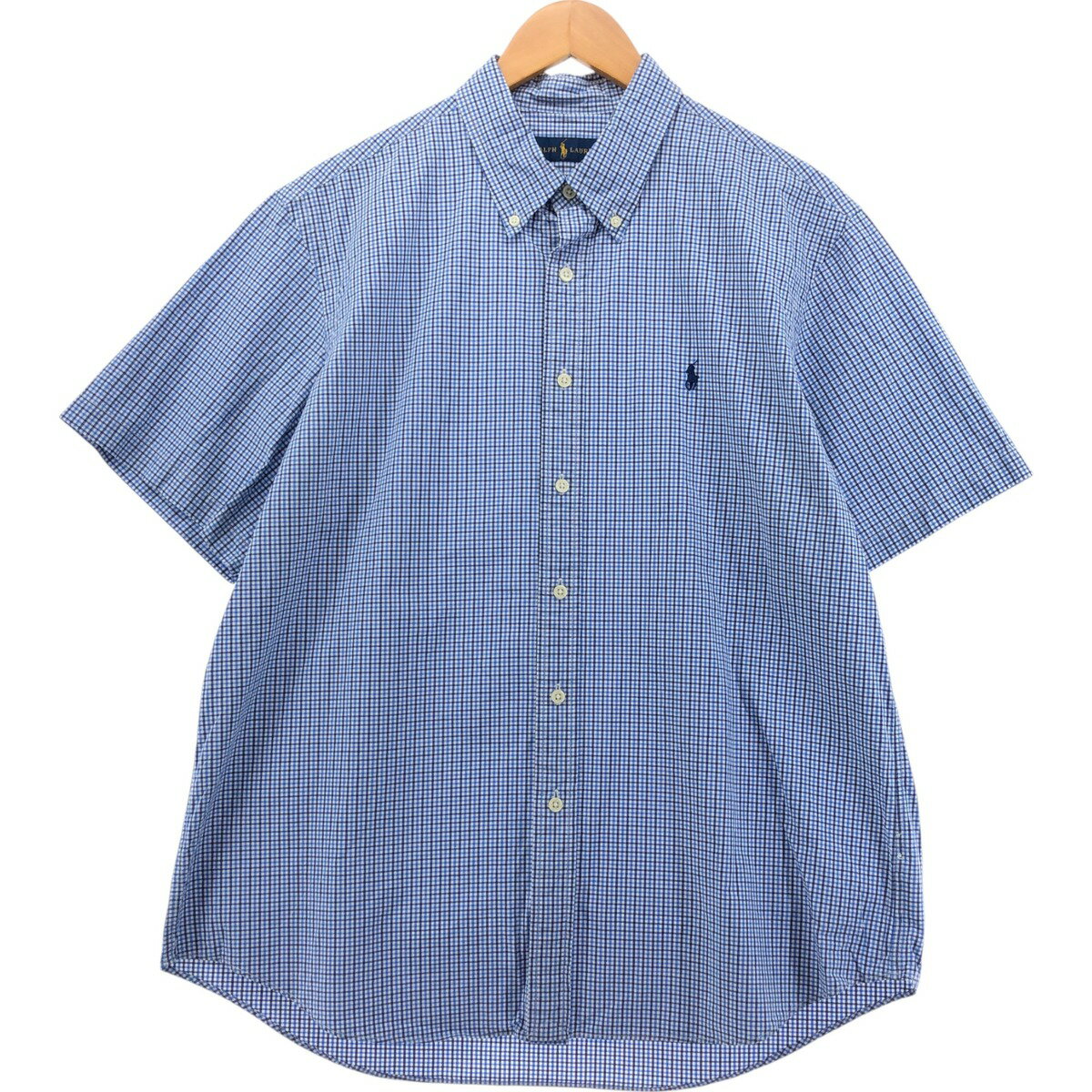 古着 ラルフローレン Ralph Lauren 半袖 ボタンダウン チェックシャツ メンズXL相当 /eaa553850 【中古】 【250530】 【SS2509_10】