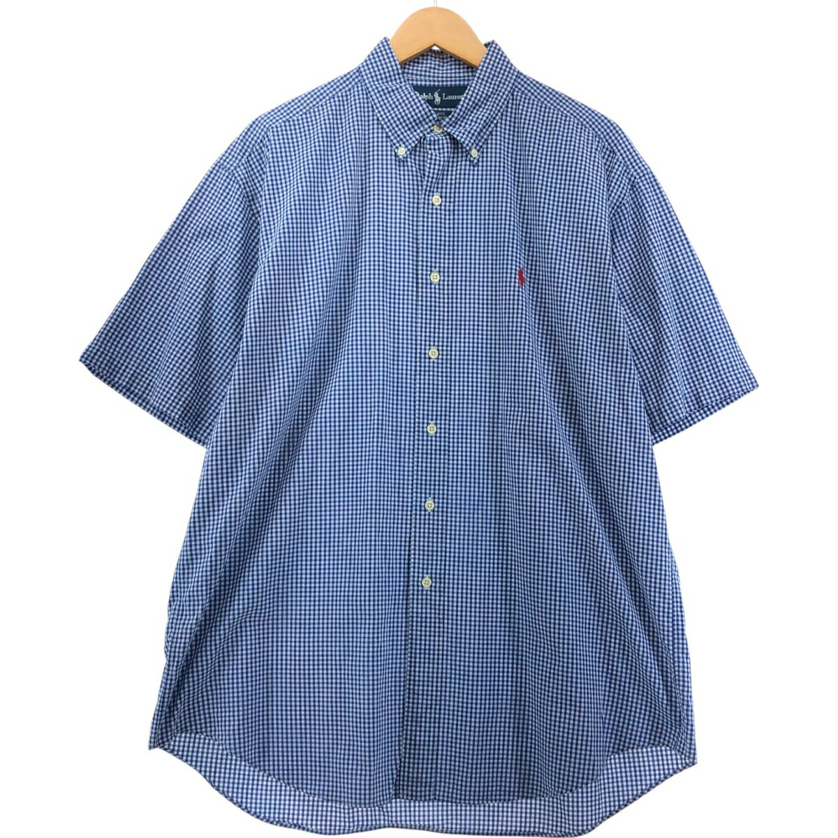 古着 ラルフローレン Ralph Lauren BLAKE 半袖 ボタンダウン チェックシャツ メンズL相当 /eaa553851 【中古】 【250530】 【SS2509_10】