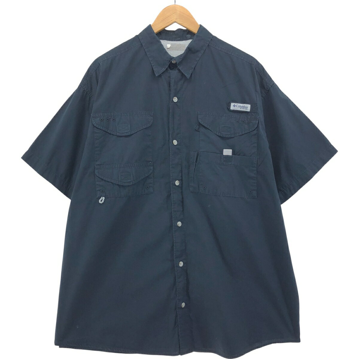 古着 コロンビア Columbia PFG OMNI-SHADE 隠しボタンダウン 半袖 フィッシングシャツ メンズXXL相当 /eaa553900 【中古】 【250526】 【SS2603_30】
