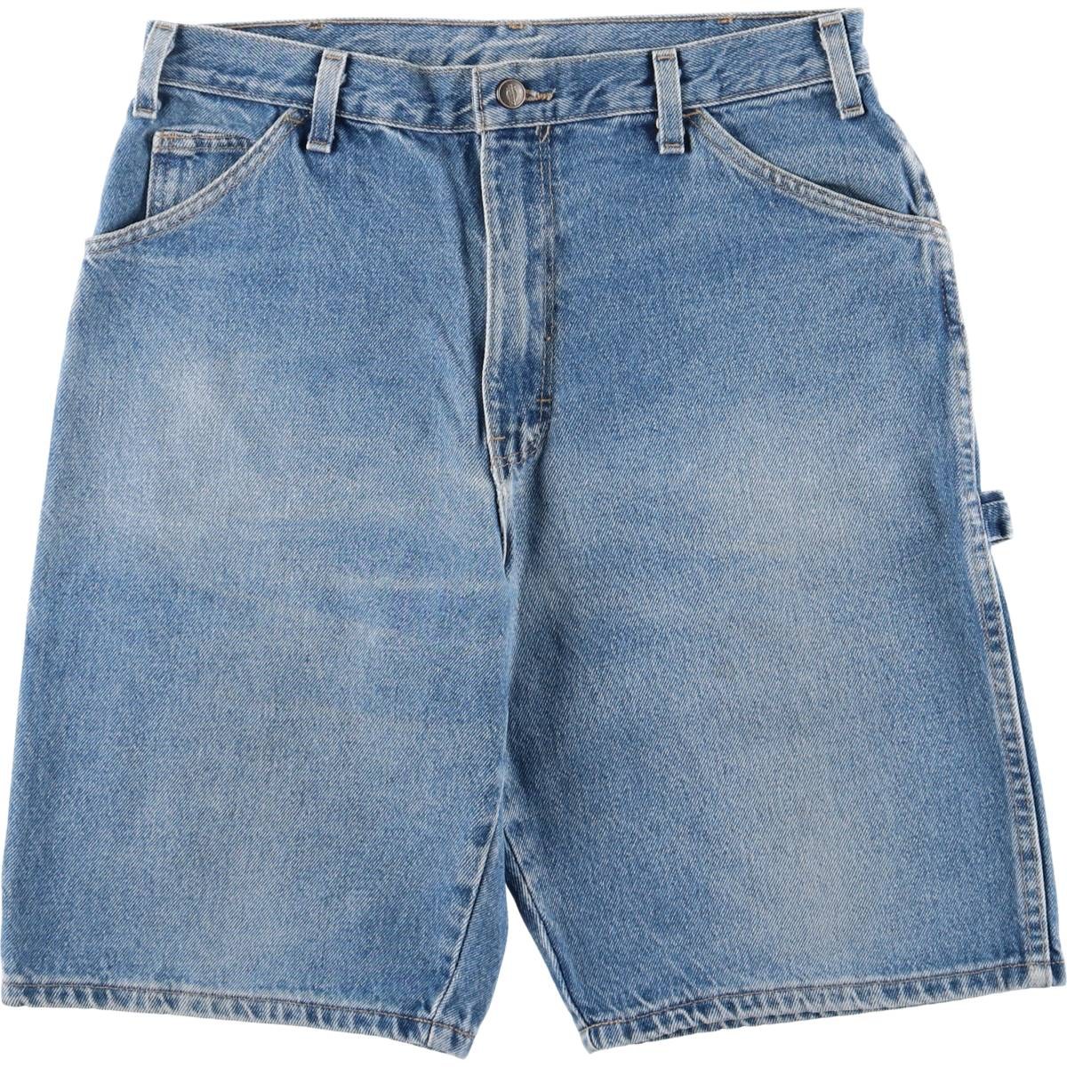 皮裤短裤 - 古着 ディッキーズ Dickies デニムペインターショーツ ハーフパンツ メンズw32相当 /eaa554144 【中古】 【250601】 【SS2603_30】