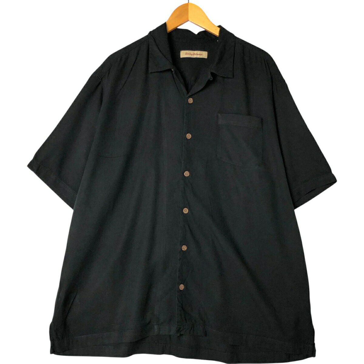 乐天商城 - 古着 トミーバハマ Tommy Bahama 半袖 オープンカラー シルクシャツ ボックスシャツ メンズXL相当 /eaa554469 【中古】 【250606】 【SS2606_30