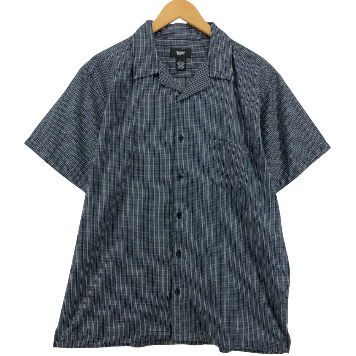 古着 Mossimo チェック柄 半袖 オープンカラー レーヨンシャツ ボックスシャツ メンズL相当 /eaa554503 【中古】 【250531】
