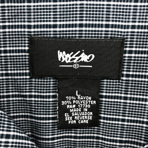 古着 Mossimo チェック柄 半袖 オープンカラー レーヨンシャツ ボックスシャツ メンズL相当 /eaa554503 【中古】 【250531】