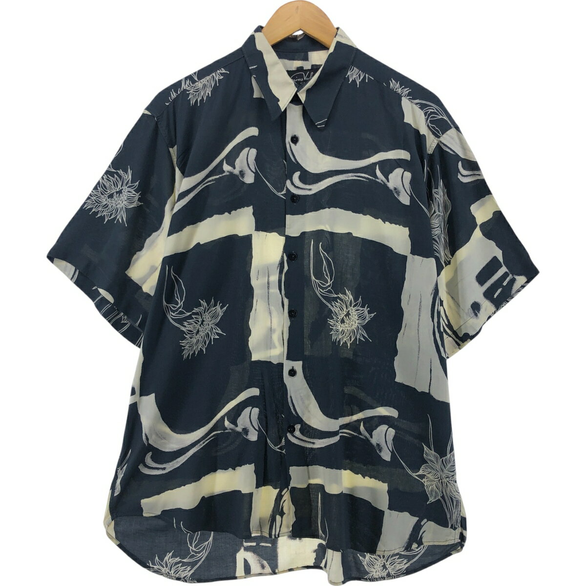 古着 Nino Valenti Creation 総柄 半袖 ビスコースシャツ メンズM相当 /eaa554510 【中古】 【250531】 【SS2509_30】 古着 Nino Valenti Creation 総柄 半袖 ビスコースシャツ メンズM相当 /eaa554510 【中古】 【250531】 【SS2509_30】