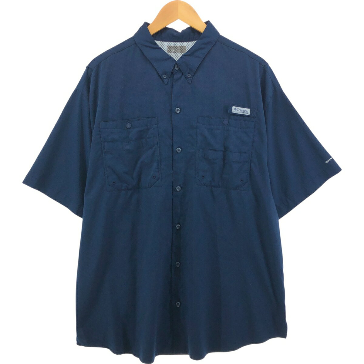 古着 コロンビア Columbia PFG OMNI-SHADE オムニシェイド ボタンダウン 半袖 フィッシングシャツ メンズXL相当 /eaa554594 【中古】 【250615】 【SS2603_30】