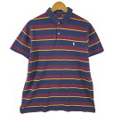 古着 ラルフローレン Ralph Lauren POLO RALPH LAUREN CUSTOM SLIM FIT 半袖 ボーダー ポロシャツ メンズXL相当 /eaa554659 【中古】 【250605】