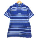 古着 ラルフローレン Ralph Lauren POLO by Ralph Lauren 半袖 ボーダー ポロシャツ メンズL相当 /eaa554692 【中古】 【250613】