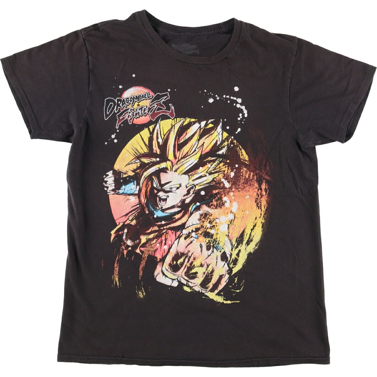 楽天古着屋JAM古着 DORAGONBALL FighterZ ドラゴンボールファイターズ 孫悟空 テレビゲーム キャラクタープリントTシャツ メンズM相当 /eaa554773 【中古】 【250608】
