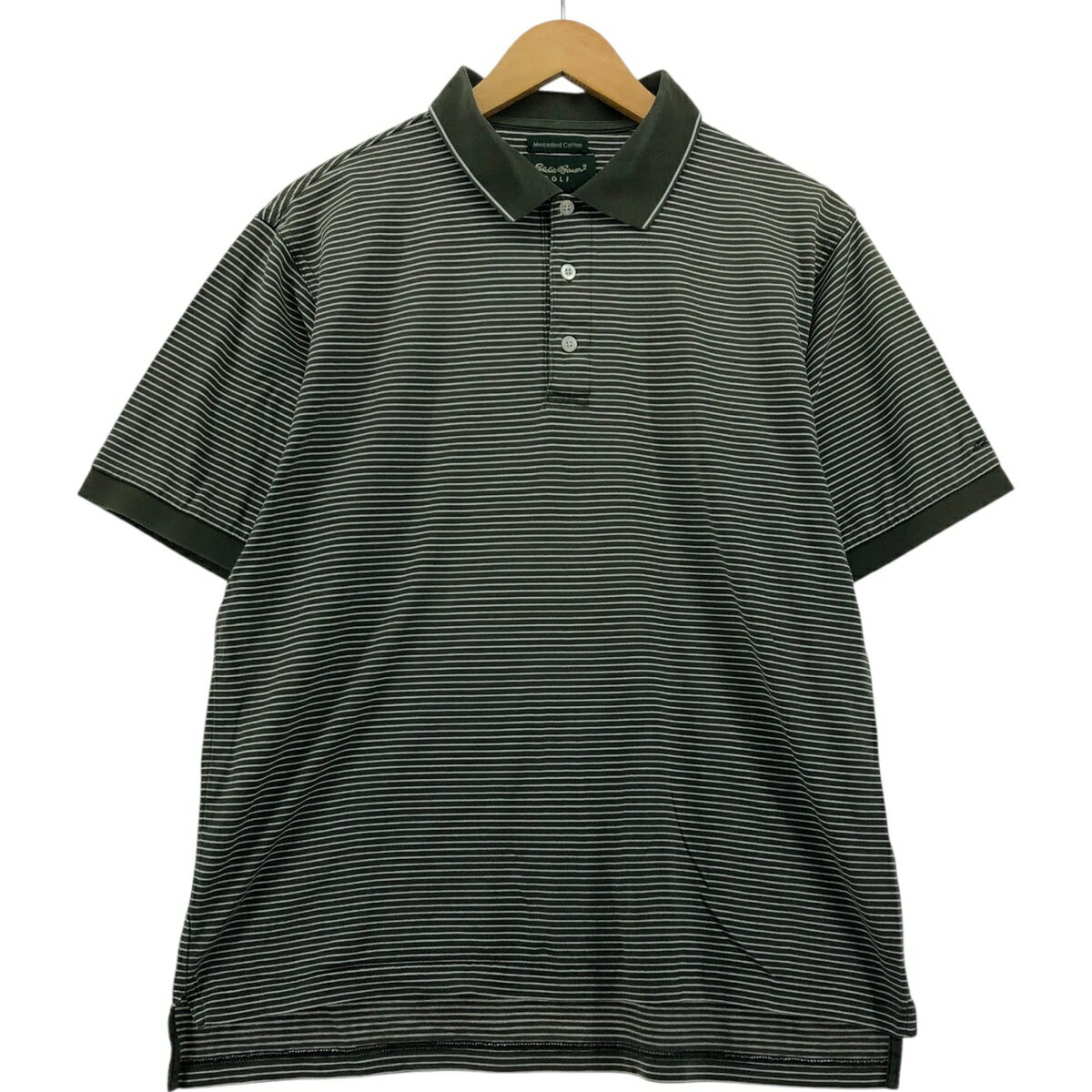 ���� ���ǥ����Х����� Eddie Bauer GOLF MERCERIZED COTTON Ⱦµ �ܡ����� �ݥ������ ���S���� /eaa554844 ��...