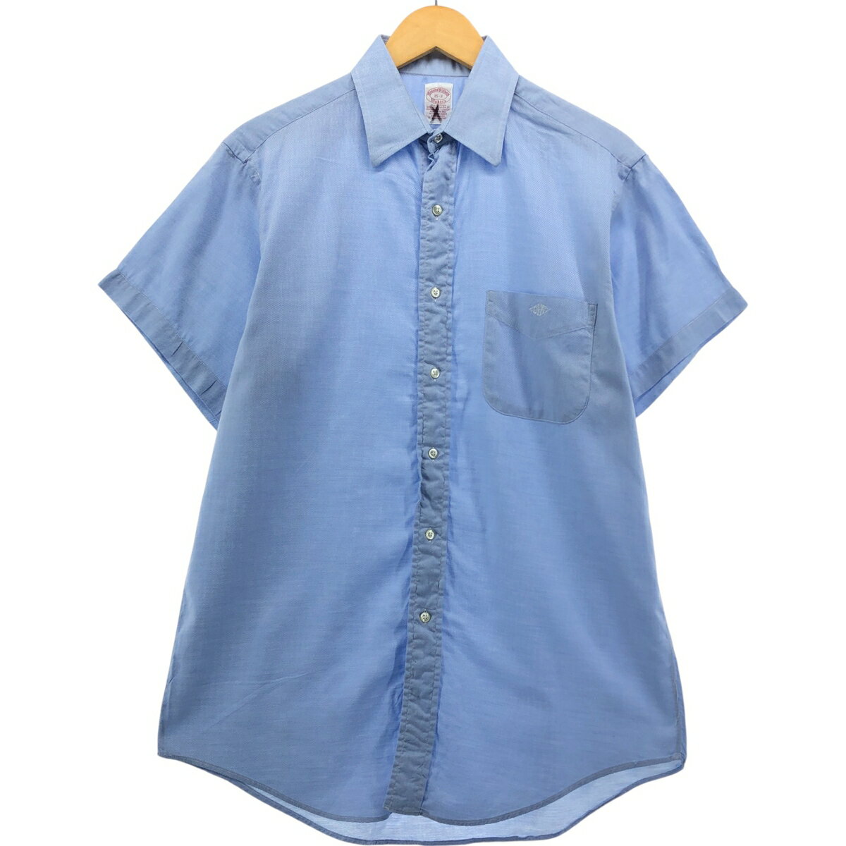 樂天商城 - 古着 80~90'S ブルックスブラザーズ Brooks Brothers MAKERS 半袖 コットンシャツ USA製 メンズM相当 /eaa554960 【中古】 【250530】 【SS2603_30】