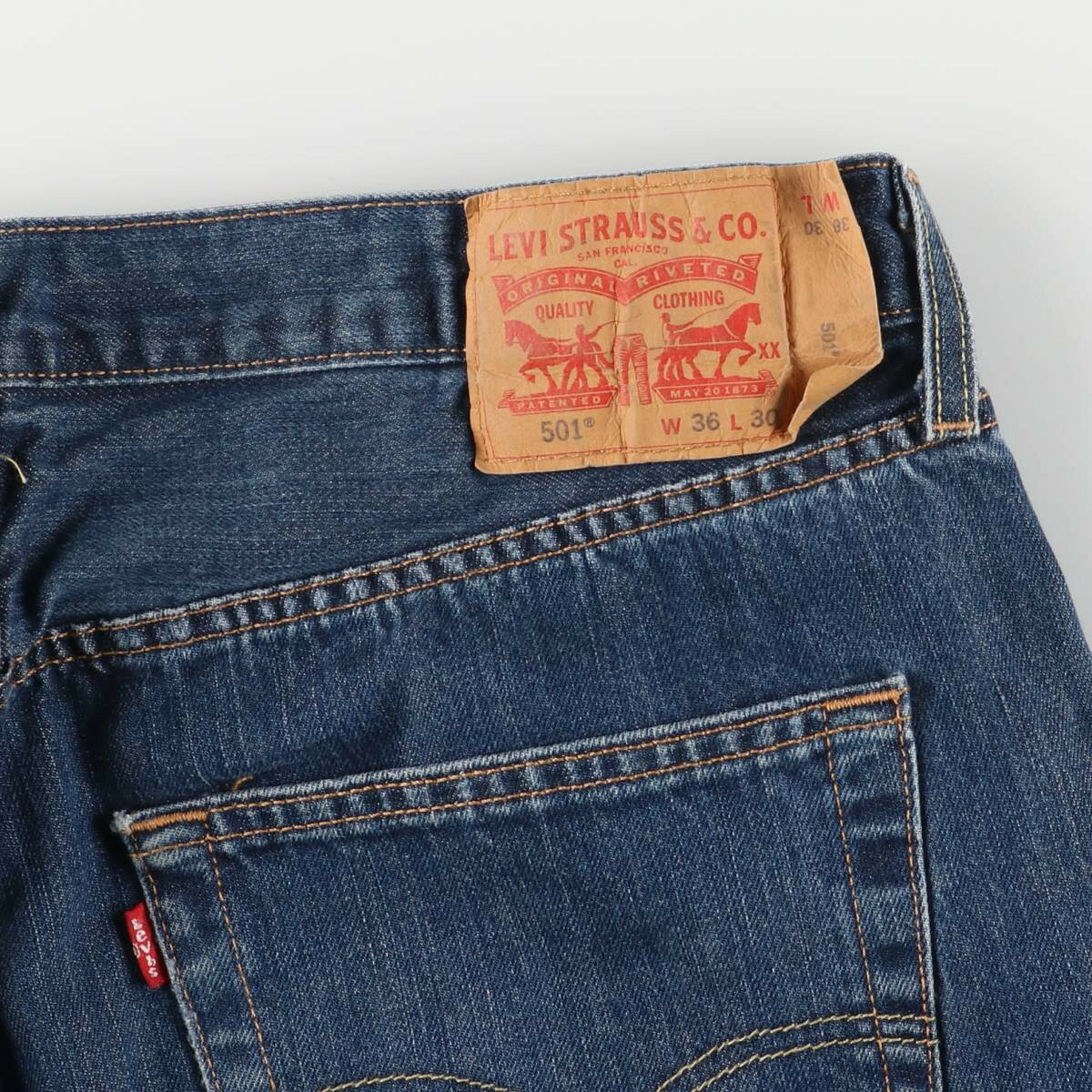 古着 リーバイス Levi's リーバイス501 ユーロモデル ストレートデニムパンツ W36 L30 メンズw35相当 /eaa555034 【中古】 【250606】