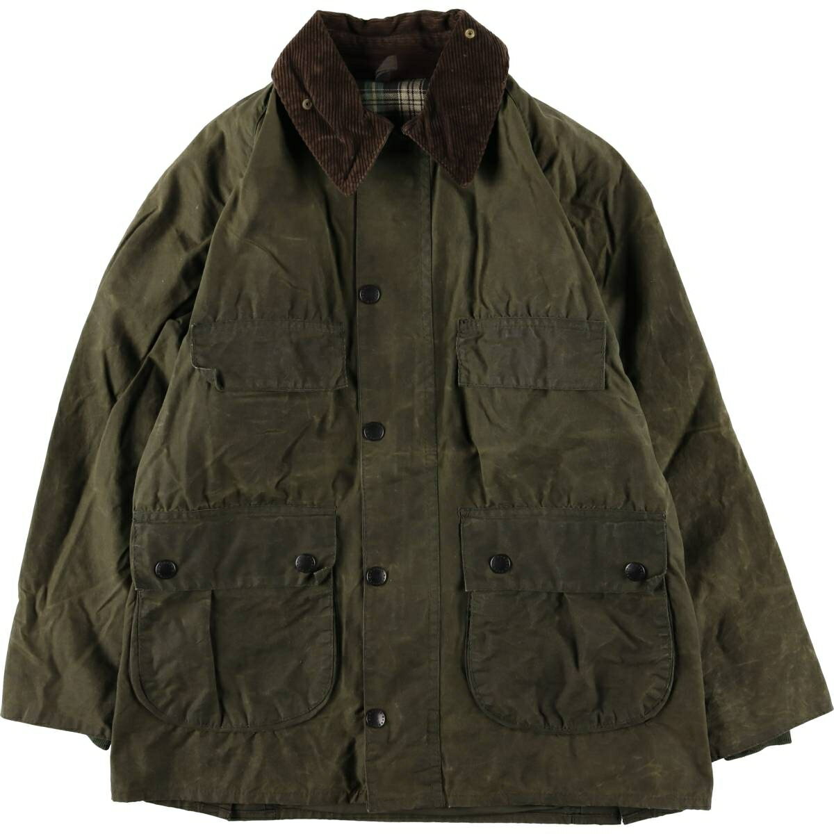 古着 80~90'S バブアー Barbour BEDALE ビデイル 旧3ワラント ワックスコットン オイルドジャケット 英国製 91cm/36in メンズS相当 ヴィンテージ /eaa555200 【中古】 【251102】(4.0)