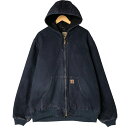 古着 00'S カーハート Carhartt アクティブジャケット ダックフルジップパーカー メンズXL相当 /eaa555306 【中古】 【250622】(4)