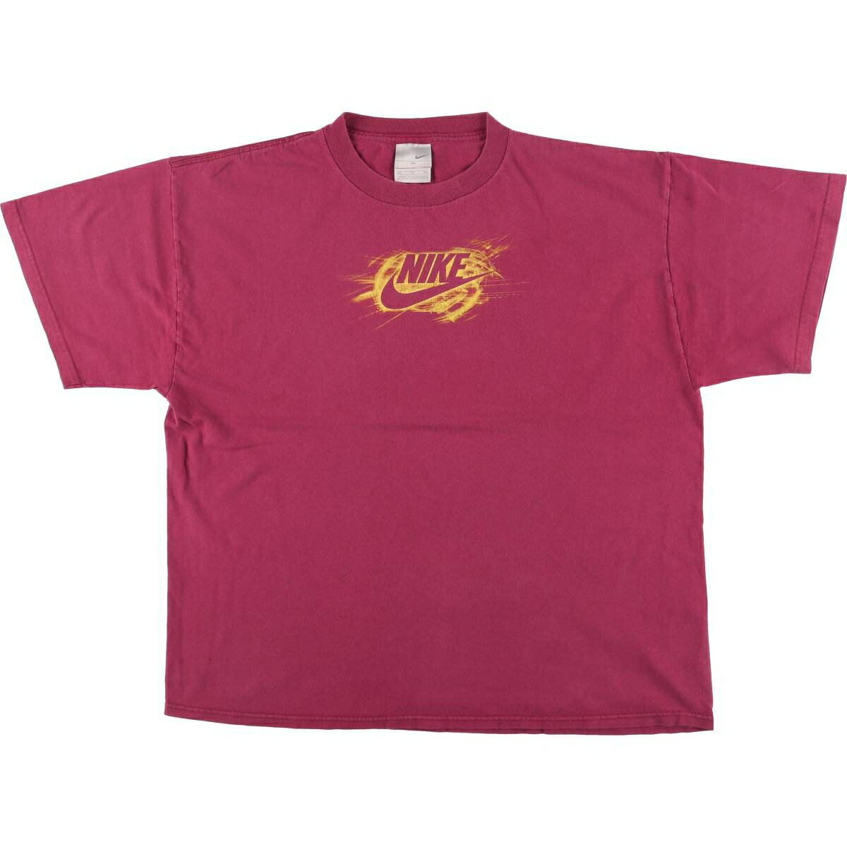 Rakuten - 古着 00'S ナイキ NIKE ロゴプリントTシャツ メンズXL相当 /eaa555397 【中古】 【250614】 【SS2603_30】 レッド系 春夏秋