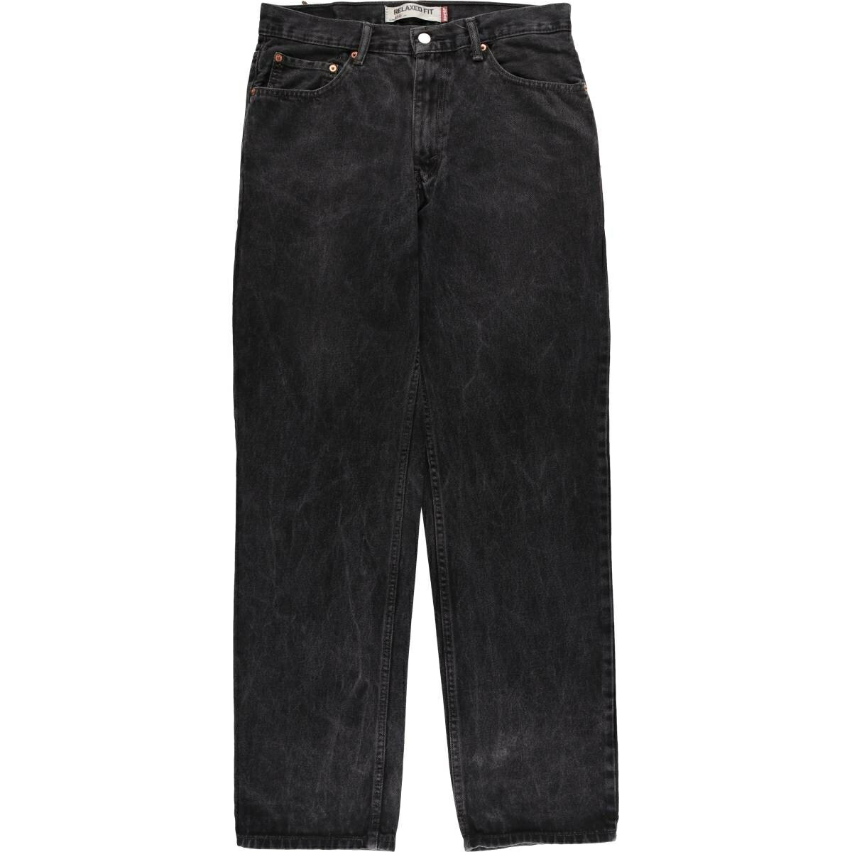 古着 リーバイス Levi's 550 RELAXED FIT ブラックデニム テーパードデニムパンツ メンズw34相当 /eaa555413 【中古】 【250608】