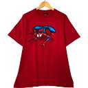 古着 90'S Changes SPIDER MAN スパイダーマン キャラクタープリントTシャツ USA製 メンズL相当 ヴィンテージ /eaa555452 【中古】 【250608】 【GR-SNS】