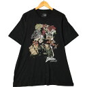 古着 JoJo's Bizarre Adventure ジョジョの奇妙な冒険 スターダストクルセイダース アニメ キャラクタープリントTシャツ メンズXL相当 /eaa555460 【中古】 【250608】