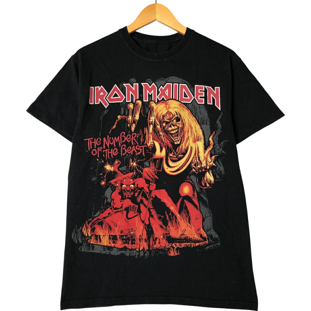 Sport - 古着 IRON MAIDEN アイアンメイデン バンドTシャツ バンT メンズS相当 /eaa555471 【中古】 【250609】 【SS2603_30】