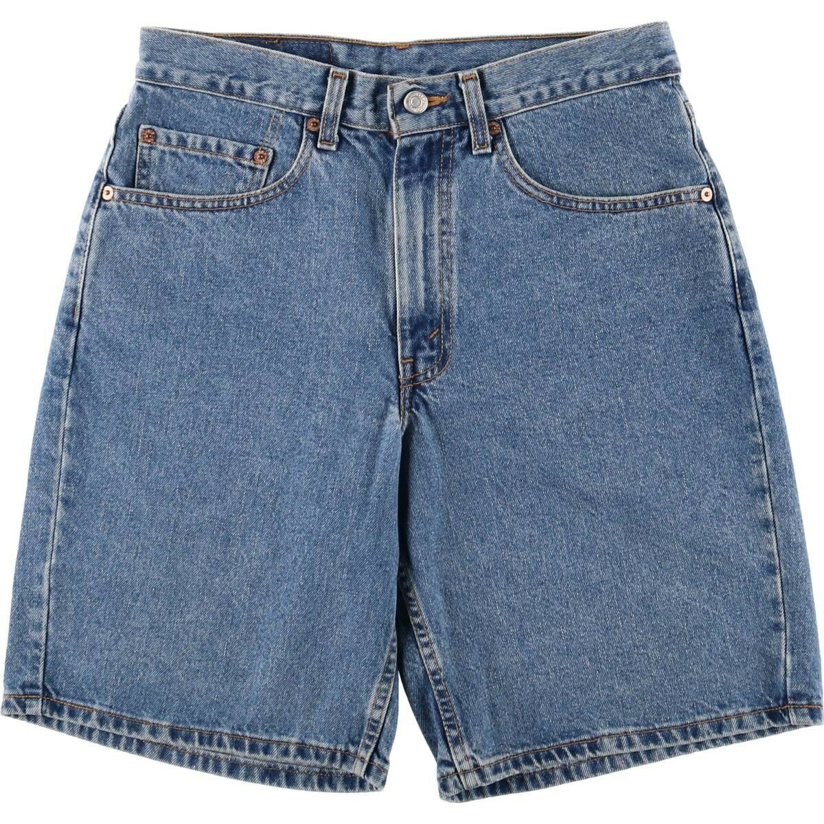 古着 90'S リーバイス Levi's 550 RELAXED FIT デニムショーツ ショートパンツ カナダ製 メンズw31相当 ヴィンテージ /eaa555577 【中古】 【250612】 【SS2603_10】 ブルー系 春夏秋