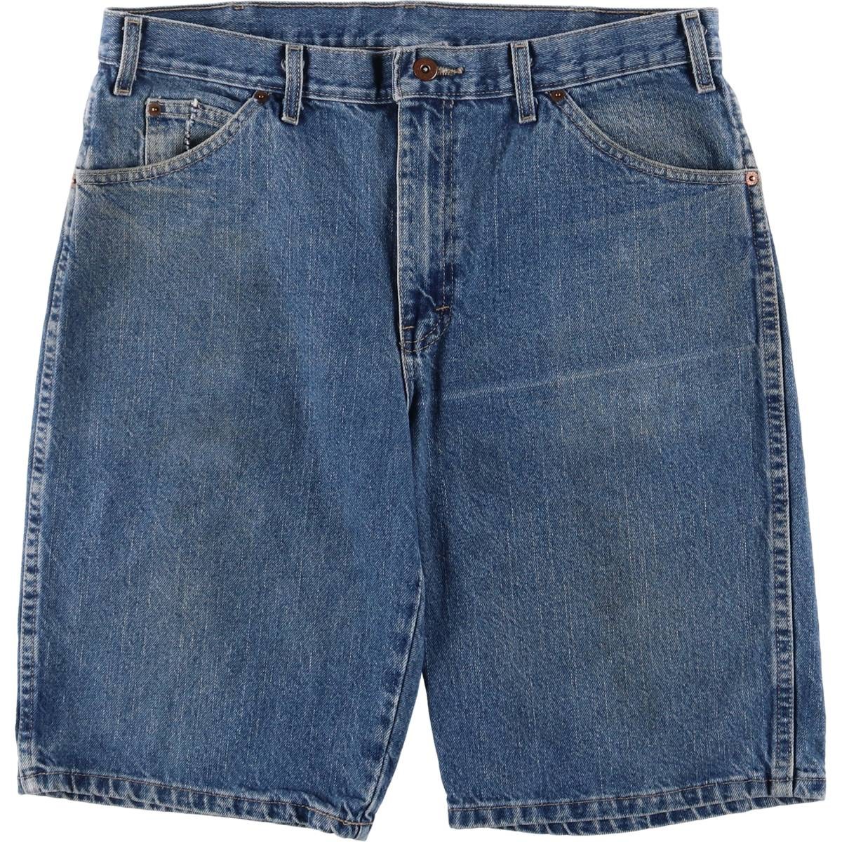古着 ディッキーズ Dickies REGULAR デニムショーツ ハーフパンツ メンズw36相当 /eaa555582 【中古】 【250614】 【SS2603_30】 ブルー系 春夏秋