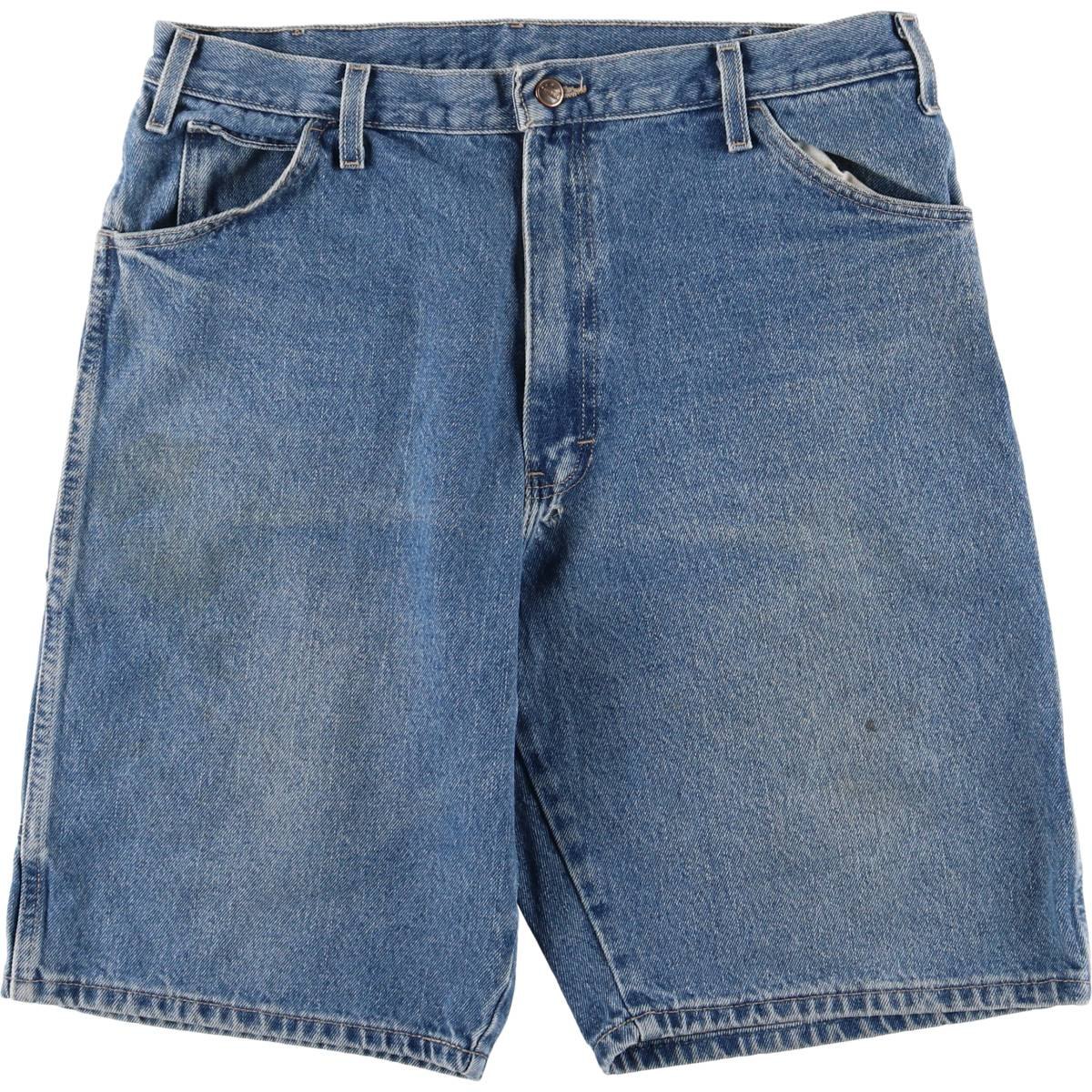 古着 ディッキーズ Dickies Relaxed Fit デニムペインターショーツ ハーフパンツ メンズw36相当 /eaa555584 【中古】 【250614】 【SS2603_30】 ブルー系 春夏秋