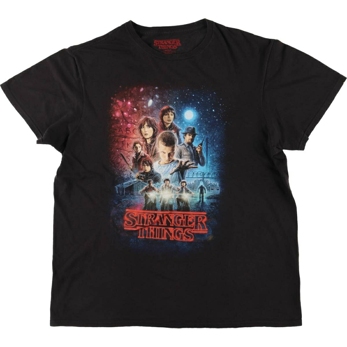 古着 STRANGER THINGS ストレンジャーシングス 映画 ムービーTシャツ メンズL相当 /eaa556066 【中古】 【250611】