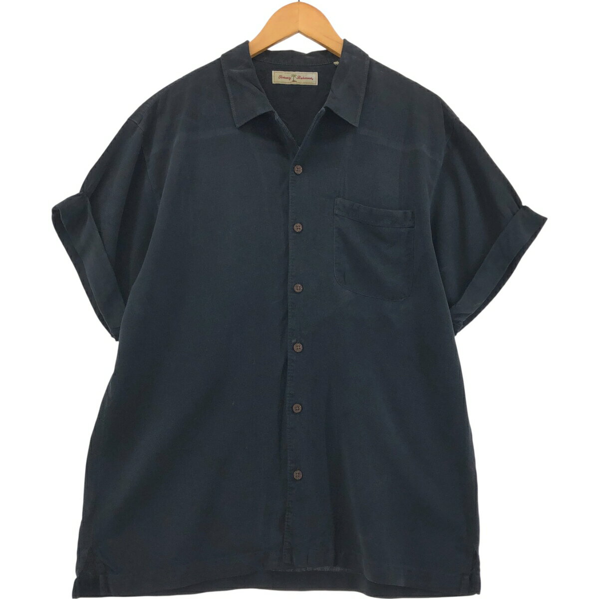 Rakuten - 古着 トミーバハマ Tommy Bahama 半袖 オープンカラー シルクシャツ ボックスシャツ メンズL相当 /eaa556256 【中古】 【250613】 【SS2603_30】