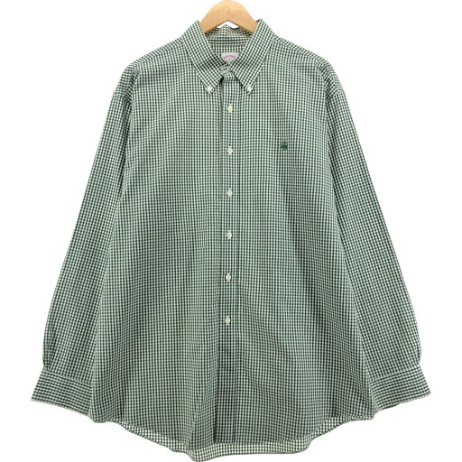 古着 ブルックスブラザーズ Brooks Brothers Est.1818 長袖 ボタンダウンチェックシャツ メンズXL相当 /eaa556273 【中古】 【250614】 古着 ブルックスブラザーズ Brooks Brothers Est.1818 長袖 ボタンダウンチェックシャツ メンズXL相当 /eaa556273 【中古】 【250614】