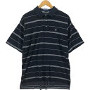 古着 ラルフローレン Ralph Lauren POLO GOLF ポロゴルフ 半袖 ボーダー ポロシャツ メンズM相当 /eaa556342 【中古】 【250612】