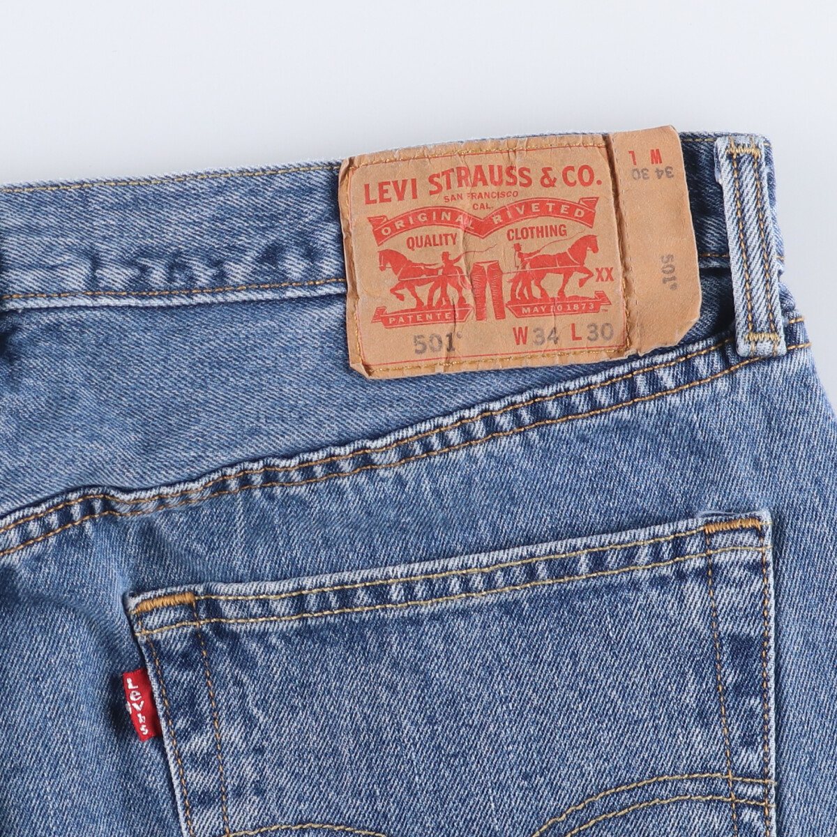 古着 リーバイス Levi's 501 ストレートデニムパンツ メンズw35相当 /eaa556384 【中古】 【250613】