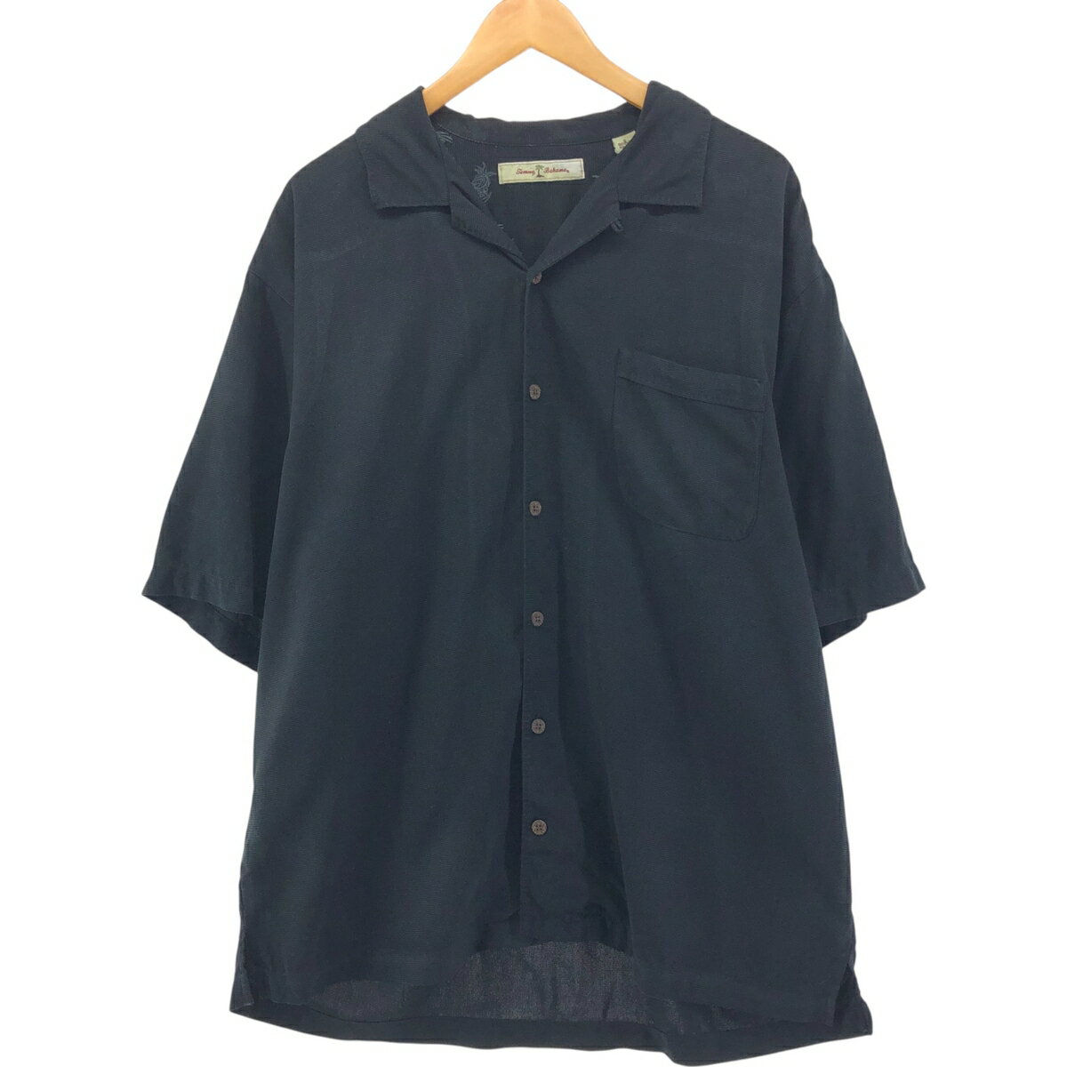 樂天商城 - 古着 トミーバハマ Tommy Bahama 半袖 オープンカラー シルクシャツ ボックスシャツ メンズL相当 /eaa556412 【中古】 【250609】 【SS2603_30】