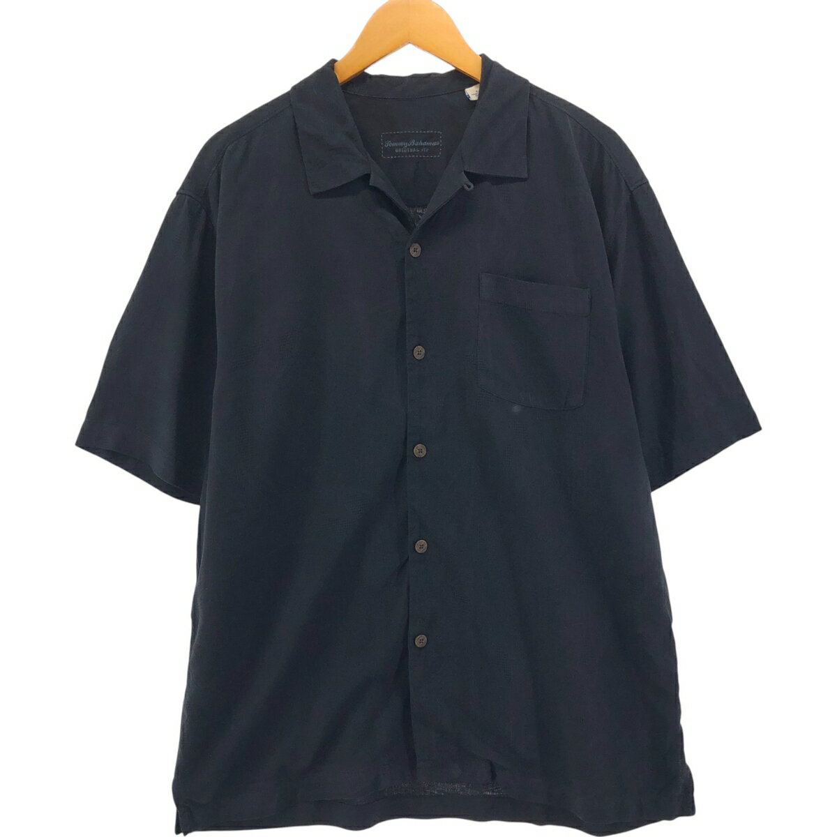 古着 トミーバハマ Tommy Bahama ORIGINAL FIT 半袖 オープンカラー シルクシャツ ボックスシャツ メンズL相当 /eaa556419 【中古】 【250609】 【SS2603_30】