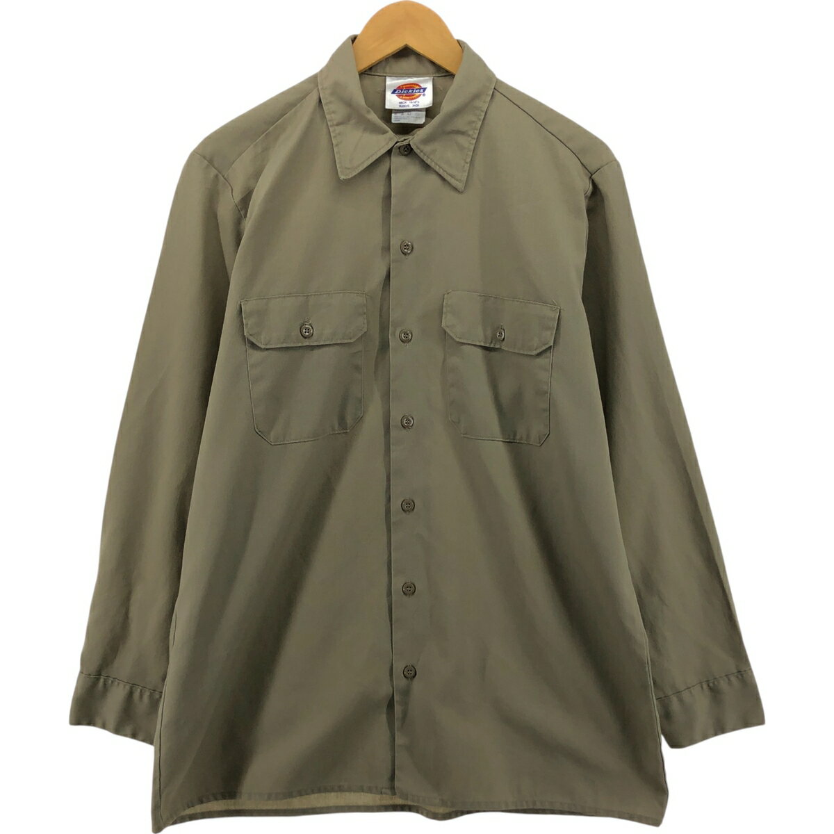 Rakuten - 古着 90'S ディッキーズ Dickies 長袖 ワークシャツ ボックスシャツ USA製 メンズL相当 /eaa556633 【中古】 【250614】 【SS2603_30】