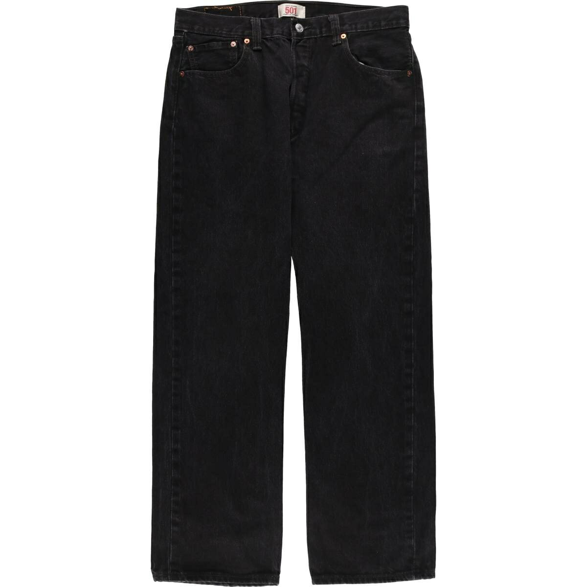 古着 リーバイス Levi's リーバイス501 STRAIGHT LEG BUTTON-FLY ブラックデニム ストレートデニムパンツ メンズw34相当 /eaa556737 【中古】 【250616】 【SS2603_30】
