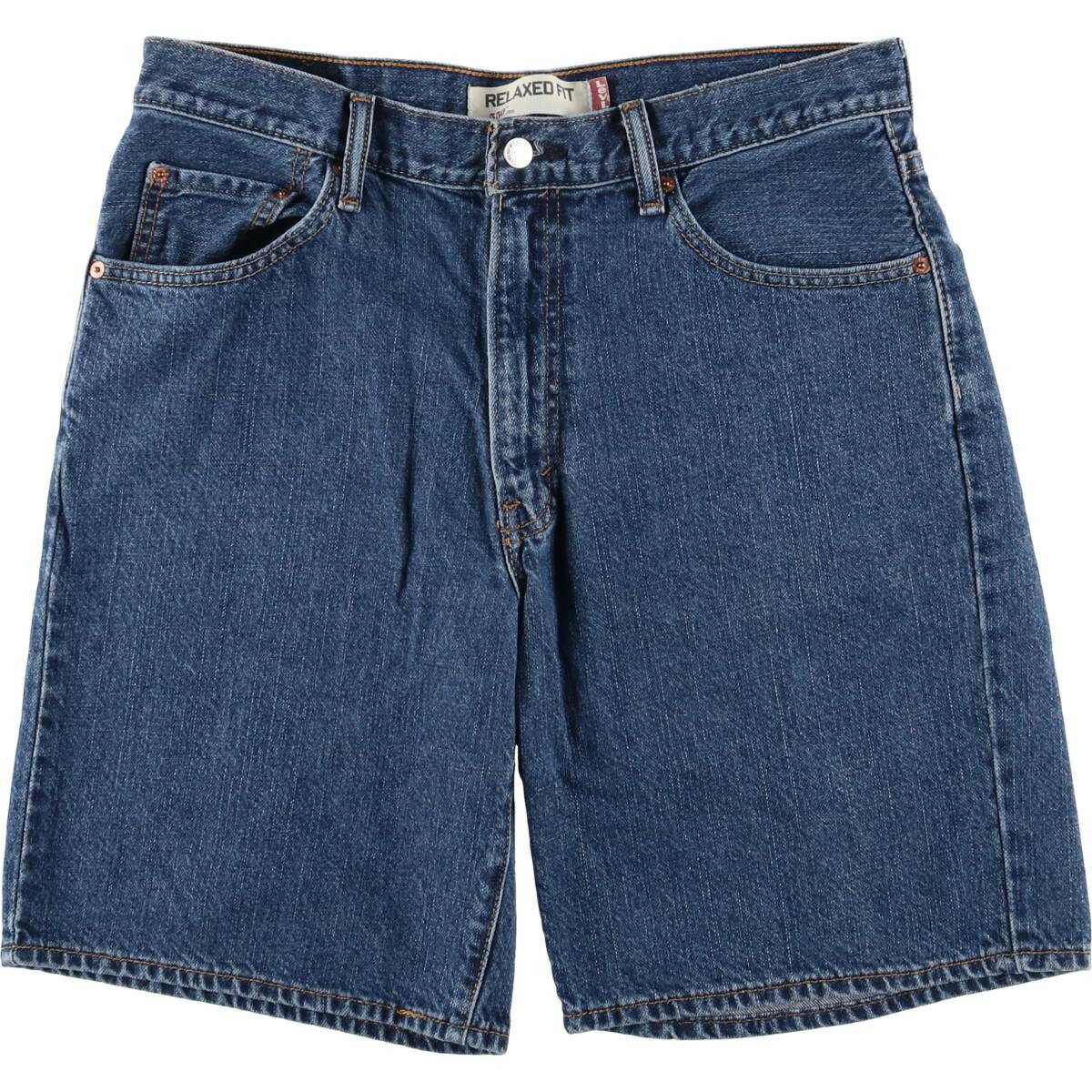Cotton Pants - 古着 リーバイス Levi's 550 RELAXED FIT デニムショーツ ショートパンツ メンズw34相当 /eaa556750 【中古】 【250613】 【SS2603_30】 ブルー系 春夏秋