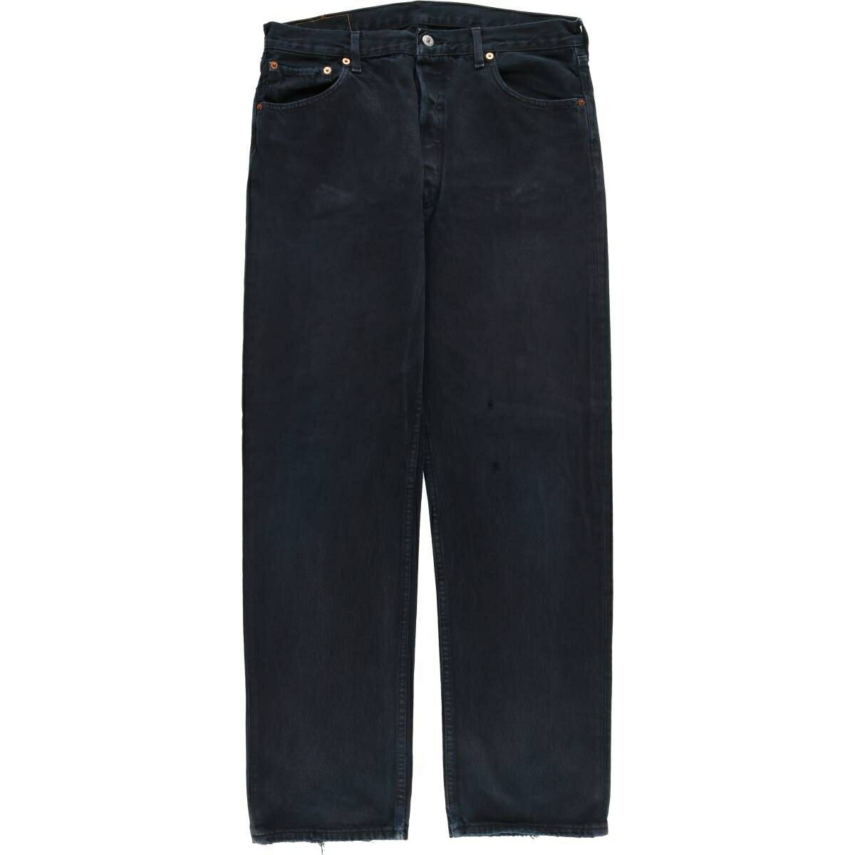 古着 00'S リーバイス Levi's 00501-0165 ユーロモデル ブラックデニム ストレートデニムパンツ メンズw34相当 /eaa557014 【中古】 【250625】 【SS2603_30】 ブラック系 春夏秋冬