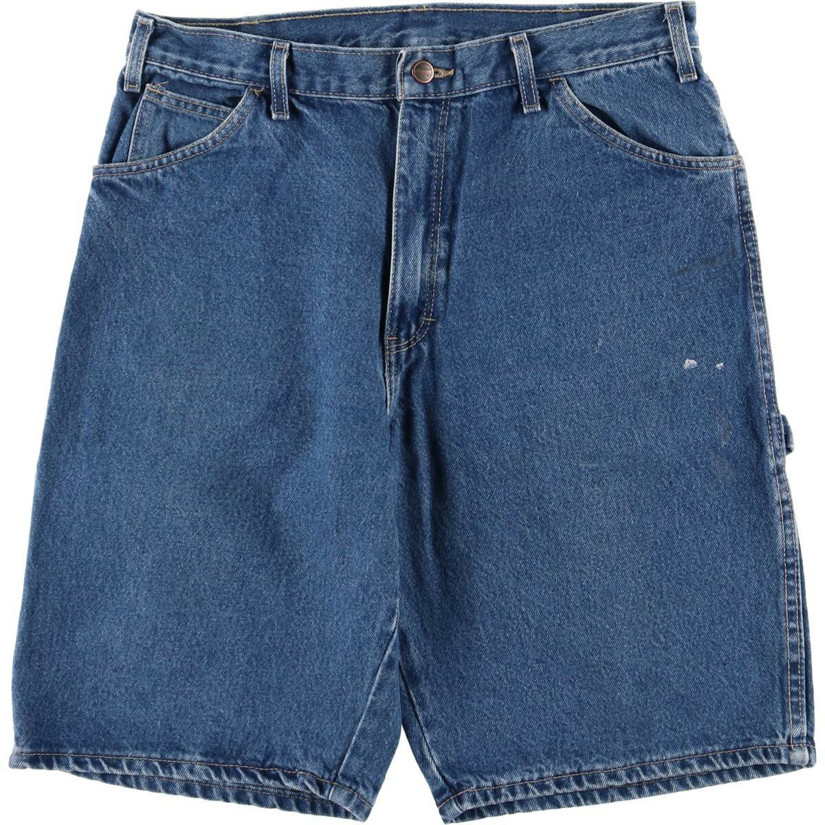 Rakuten - 古着 ディッキーズ Dickies Relaxed Fit デニムペインターショーツ ハーフパンツ メンズw33相当 /eaa557027 【中古】 【250623】 【SS2603_30】