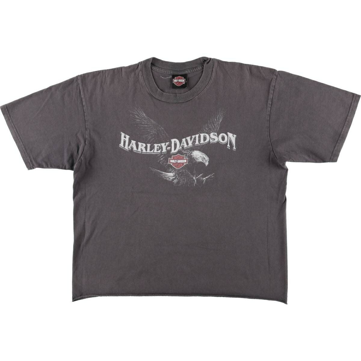 Rakuten - 古着 00'S ハーレーダビッドソン Harley-Davidson 鷲柄 イーグル柄 カットオフ モーターサイクル バイクTシャツ メンズL相当 /eaa557061 【中古】 【250805】【GR-JTW2504】