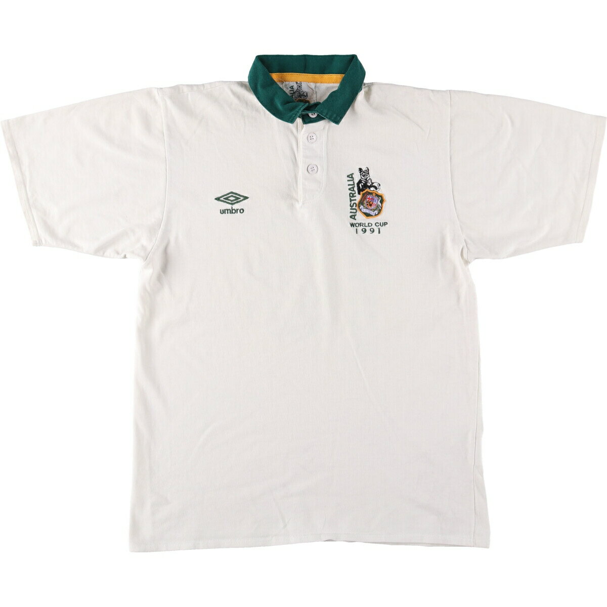 古着 90'S アンブロ UMBRO AUSTRALIA 半袖 ポロシャツ メンズM相当 /eaa557307 【中古】 【250616】