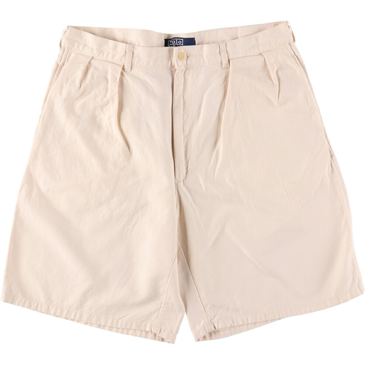 古着 ラルフローレン Ralph Lauren POLO by Ralph Lauren ツータック コットン×リネンショーツ ショートパンツ メンズw34相当 /eaa557393 【中古】 【250615】