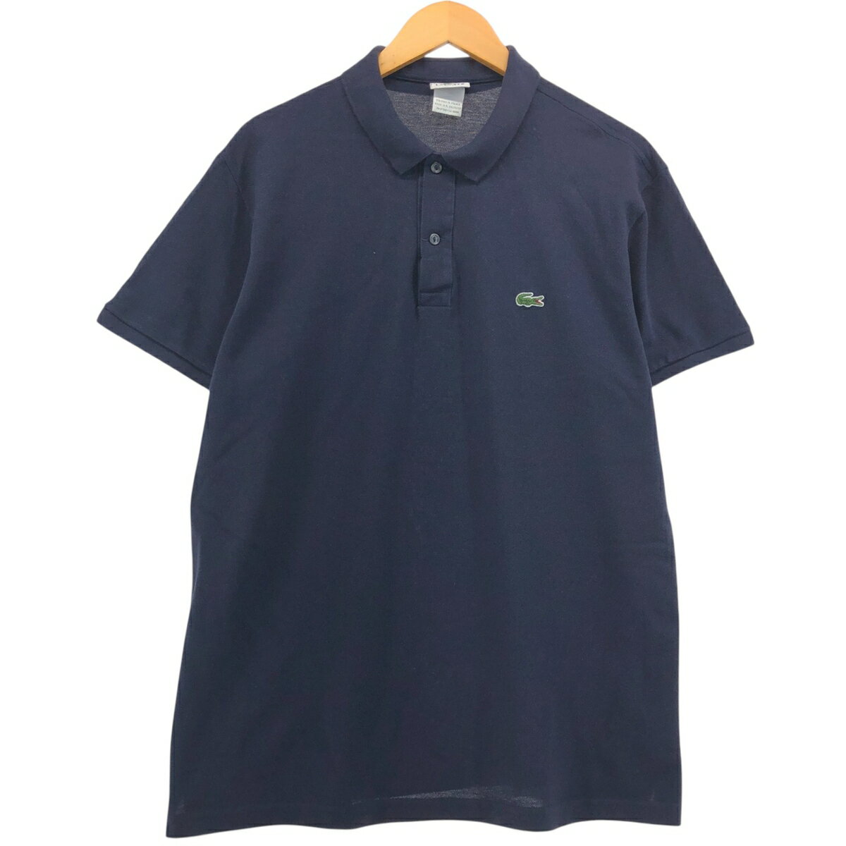 LACOSTE CLASSIC FIT ネイビーポロシャツ US S未使用品 eaa557416_01.jpg
