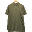 古着 ラルフローレン Ralph Lauren POLO by Ralph Lauren 半袖 ボーダー ポロシャツ メンズM相当 /eaa557423 【中古】 【250615】