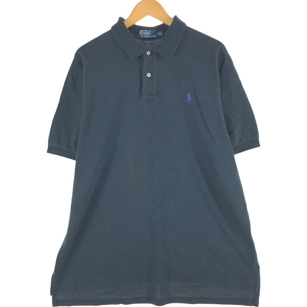 古着 ラルフローレン Ralph Lauren POLO by Ralph Lauren 半袖 ポロシャツ メンズXXL相当 /eaa557497 【中古】 【250616】 ブラック系 ..