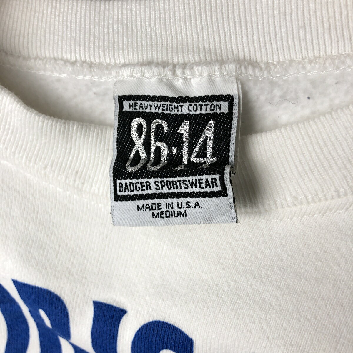 古着 90'S BADGER SPORTSWEAR プリントスウェットシャツ トレーナー USA製 メンズS相当 ヴィンテージ /eaa557558 【中古】 【250718】
