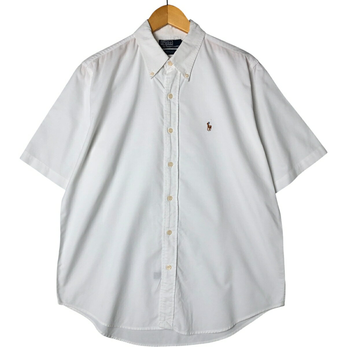 古着 ラルフローレン Ralph Lauren POLO by Ralph Lauren MARLOWE 半袖 ボタンダウンシャツ メンズL相当 /eaa557773 【中古】 【250623】