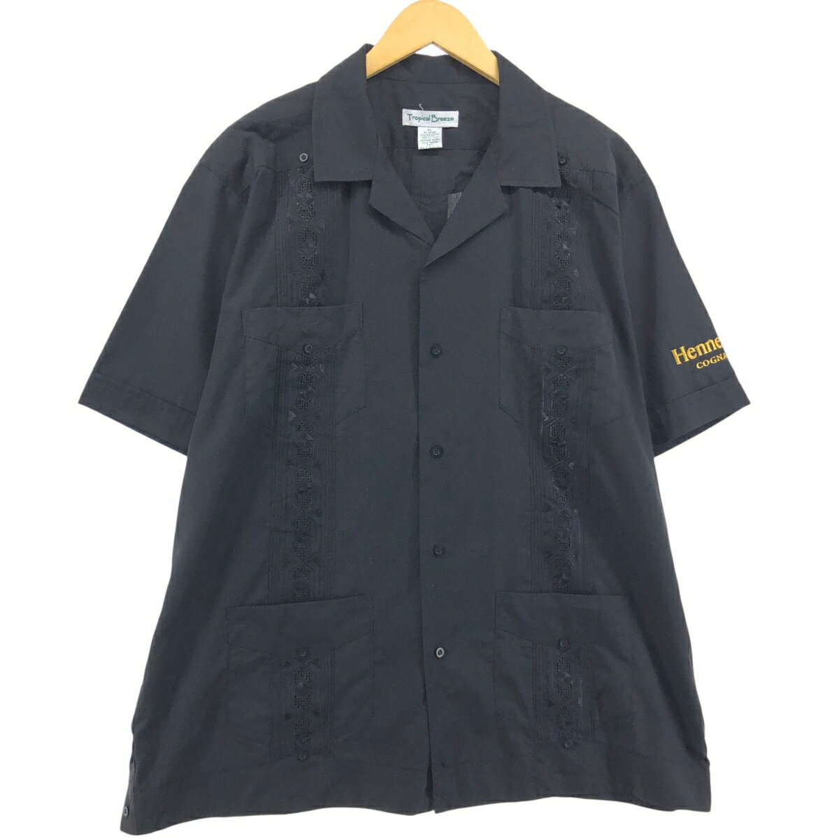 古着 TROPICAL BREEZE 半袖 オープンカラー メキシカンシャツ キューバシャツ ボックスシャツ メンズXL相当 /eaa557813 【中古】 【250615】 【SS2603_10】