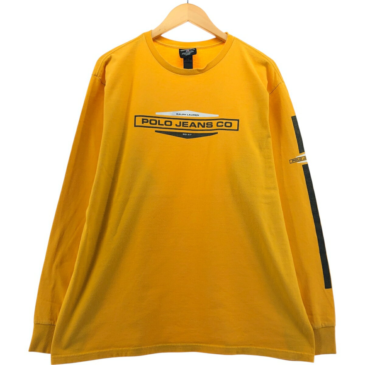 古着 00'S ラルフローレン Ralph Lauren POLO JEANS COMPANY ロングTシャツ ロンT メンズXL相当 /eaa557940 【中古】 【250615】